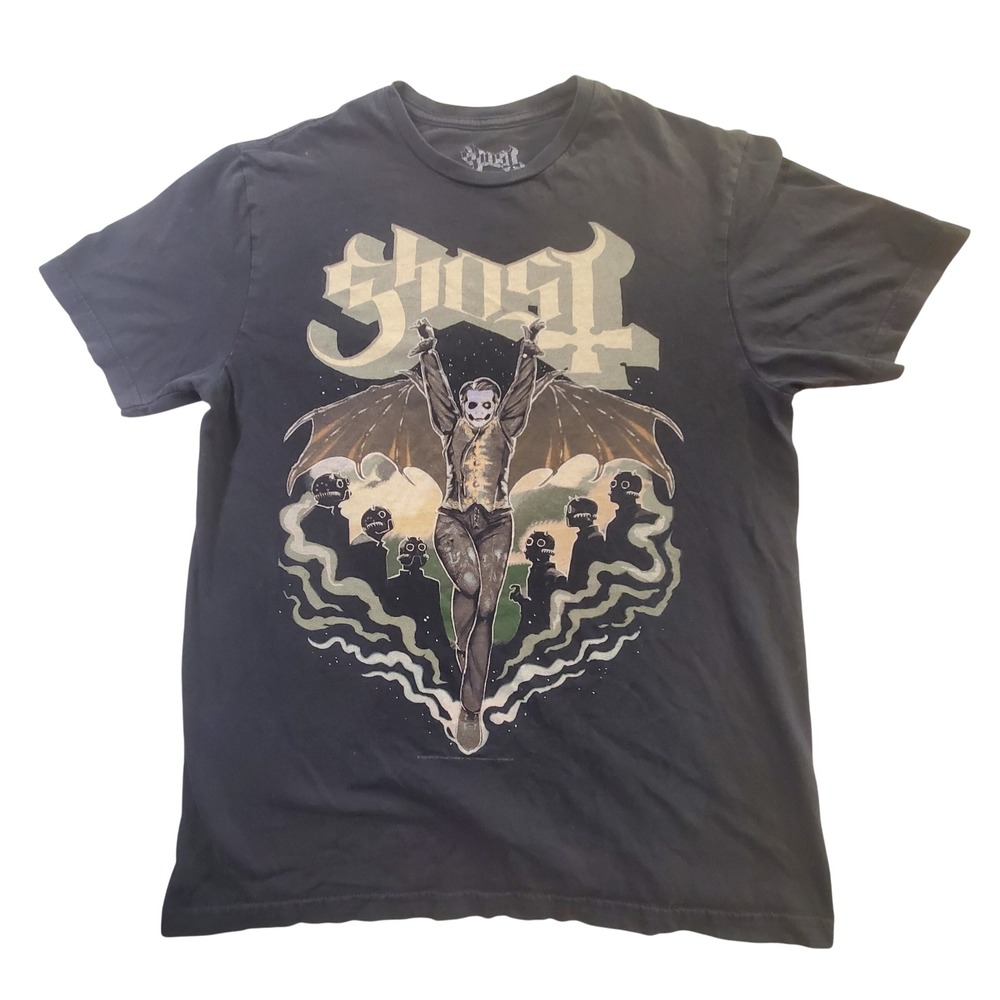 Ghost Band T-Shirt Mens Medium Black Papa Emeritus IV Ghouls Graphic Tee 2022